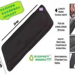 meet novelty 5 Layer Bamboo Charcoal Wetfree Reusable Washable Cotton Diaper Nappy Inserts image 3