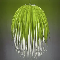 Designers Collection Paper Lanterns Green, White Paper Hanging Lantern image 2