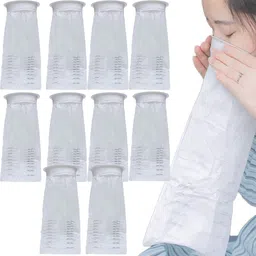 serplex 10 Pack Leak Proof Travel Sick Bags 1000ml Disposable Nausea Bags Vomit Bag-picture-31
