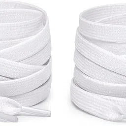house of common Shoe Laces White Flat 120cm shoe laces for canvas sneakers White shoes Shoe Lace-image-39