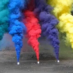 egharonda Small 5 MULTI COLOR SMOKE FOG Holi Color Holi Color Powder Pack of 1 image 3