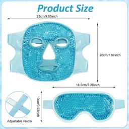 judee Hot and Cold Cooling Ice Relaxing Face Gel Mask for Cool therapy and Glowing image 2