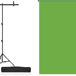 Cam cart T-Stand With 6ftx9ft P-Green Photography Screen With 2 Clamp & Carry Bag Reflector-picture-17