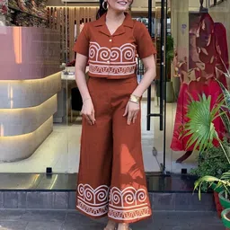 sheior Top Palazzos Co-ords Set-picture-28