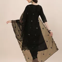 berrylicious Women Viscose Rayon Kurta Pant Dupatta Set image 2