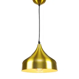 Yokos Yellow Metal Hanging Light by Stello image 3