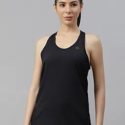 UNDER ARMOUR Women Black Rush Tank T-Shirt image 1