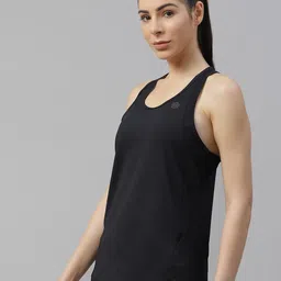 UNDER ARMOUR Women Black Rush Tank T-Shirt image 3