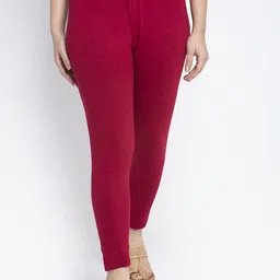 GRACIT Women Pack Of 3 Super Combed Cotton Lycra Ankle Length Leggings image 3