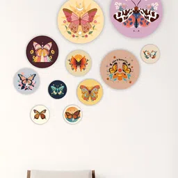 CVANU Yellow & Brown 11 Pieces Printed Hanging Wall Decor-picture-18
