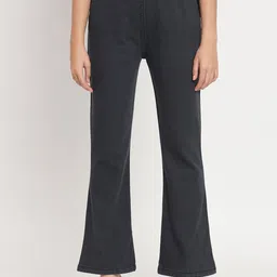 BAESD Women Mid-Rise Cotton Bootcut Trousers-image-91