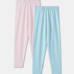 R&B Girls Pack Of 2 Cotton Ankle-Length Leggings-picture-33