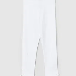 max Girls White Solid Leggings-image-16