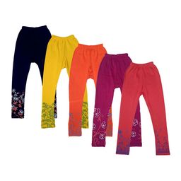 IndiWeaves Girls Pack Of 5 Printed Leggings-picture-22