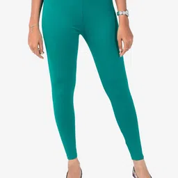 indian flower Women Solid Ankle Length Leggings-image-75