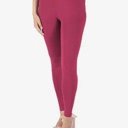 indian flower Women Solid Ankle Length Leggings-image-95