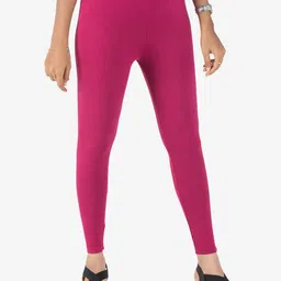 indian flower Women Solid Ankle Length Leggings-image-50