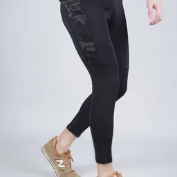 NEVER LOSE Men Mid-Rise Running Tights image 2