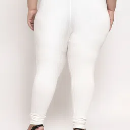 TAG 7 PLUS Women Pack Of 2 Solid Plus Size Leggings image 3