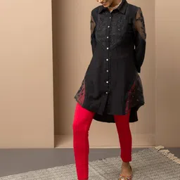 Lakshita Mid Rise Plain Ankle Length Leggings image 5