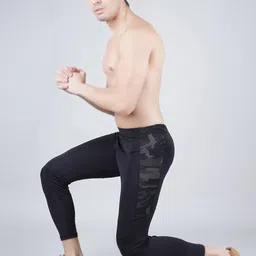 NEVER LOSE Men Mid-Rise Running Tights image 4