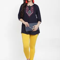 GRACIT Women Pack Of 2 Solid Ankle Length Leggings image 5