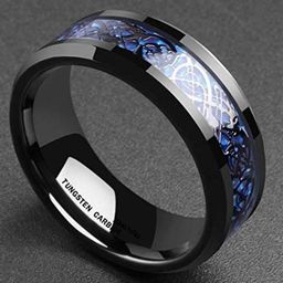 MEENAZ Men Silver-Plated Enameled Designed Stainless Steel Finger Ring-picture-31