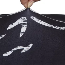 cortina Black Printed Polyester 15 x 19 Inch Stretchable Chair Cover image 4