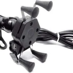 ayw Bike Mobile X-Grip Holder With Charger For Yamaha-R15-V4 Bike Mobile Holder image 4