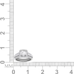 avsar R3714 14kt Cubic Zirconia White Gold ring image 5