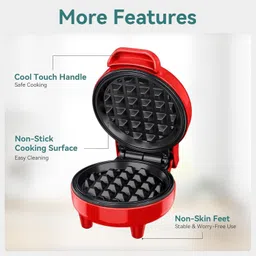 niceadult WM_Round_Red 1 Waffle Maker-picture-48