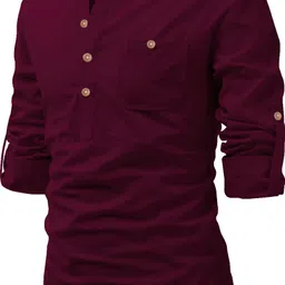 vida loca Men Solid Pure Cotton Straight Kurta-picture-13