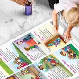 go woo Pack of 2 Solar System and NURSERY RHYMES Educational charts image 5