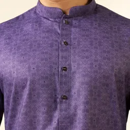 diwas by manyavar Men Cotton Blend Kurta Pyjama Set image 3