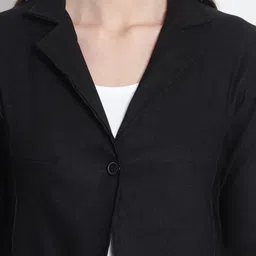 hrikshika fashion Women Solid Single Breasted Casual Blazer image 4