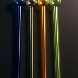 wishingbell natural Borosilicate Glass Outside Fitting Hookah Mouth Tip image 2