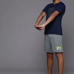 hrx by hrithik roshan Solid Men Grey Sports Shorts image 5