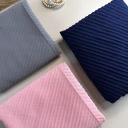 thecartmaxx Solid, Self Design Georgette Women Multicolor Fancy Scarf, Scarf, Stole-picture-28