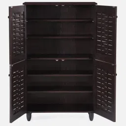 nilkamal Kaira 4 Door Shoe Rack In Wenge Color image 4