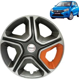 prigan Celerio NXN Grey Silver Orange 14 INCH Wheel Cover For Maruti Celerio-picture-26