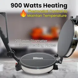 tefnut Multi Maker 900W Electric Automati Super smooth Non-Stick Coating Roti and Khakra Maker image 5
