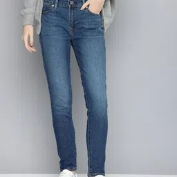 711 Women Skinny Mid Rise Blue Jeans-image-56