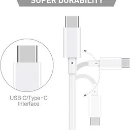 SHOPIES Type C 6 A 1 m USB GOLD PLATES Unbreakable 25W image 3