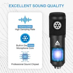 audio array Mic Kit For Gaming,Singing & Podcasting | USB Condenser Microphone image 3