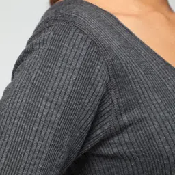 Amul Comfy Parka Quarter Sleeve Ideal for Winter, Trekking & Daily Use Women Top Thermal image 3