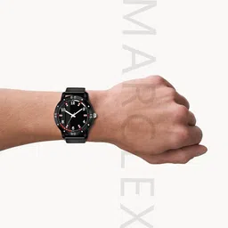 marclex Stylish Branded Black Color New Model Analogue Attractive Silicone Strap Analog Watch - For Men Arkansas Bahamas Black Color Watch for Men Watches Men's Watch Boys Watch image 2