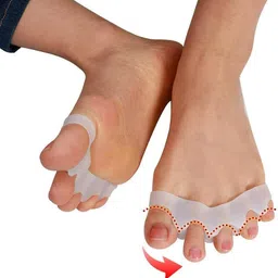 citycart Toe Separator for Feet Toe Spacers 5 fingers Toe Corrector for Women & Men image 5