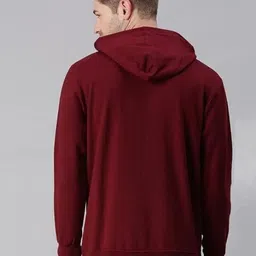 ravi creations Men Full Sleeve Solid Hooded Sweatshirt image 2