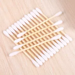 cezliar Cotton Buds Cleaner, Wooden Sticks Ear Cleaner Cotton Swabs (pack of 9) image 2