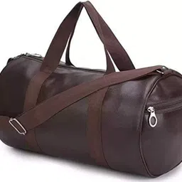 20 L Gym Duffel Bag - Multipurpose Gym/Sport Bag with Front Pocket (Gym Bag) - Multicolor - Brown-image-1